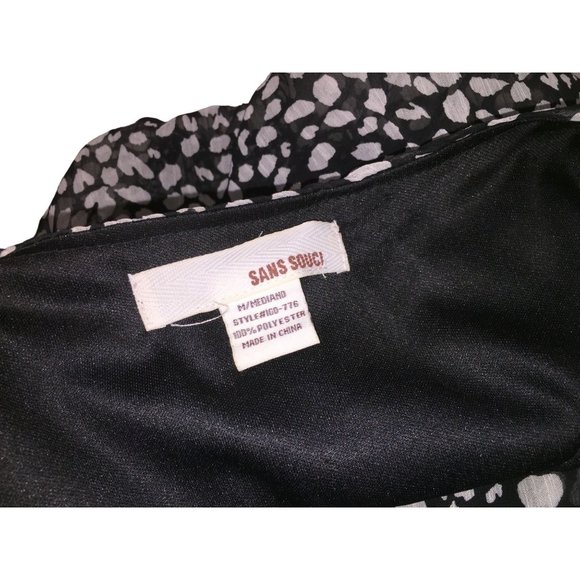 Sans Souci Bubble Bottom Tank Dress with White splotches Pattern - Womens size M - Picture 4 of 7